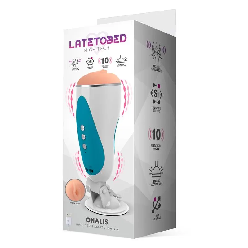 Onalis High Tech Masturbador Sistema Gemidos y Vibración Vagina USB · LATETOBED · Masturbadores Él — photo 2