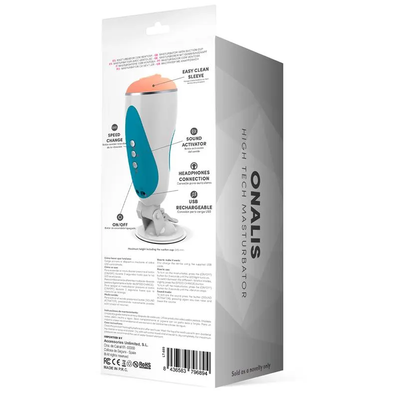 Onalis High Tech Masturbador Sistema Gemidos y Vibración Vagina USB · LATETOBED · Masturbadores Él — photo 3