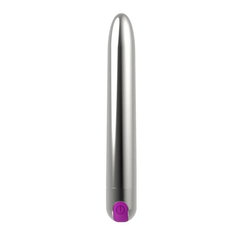 Renee Vibrador 10 Funciones 18,5 cm USB Plata · LATETOBED · Huevos y Balas Vibradoras — Foto 4