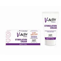 Hot V-Activ Stimulation Crema Estimuladora Femenina 50 ml · HOT · Potenciadores y Retardantes