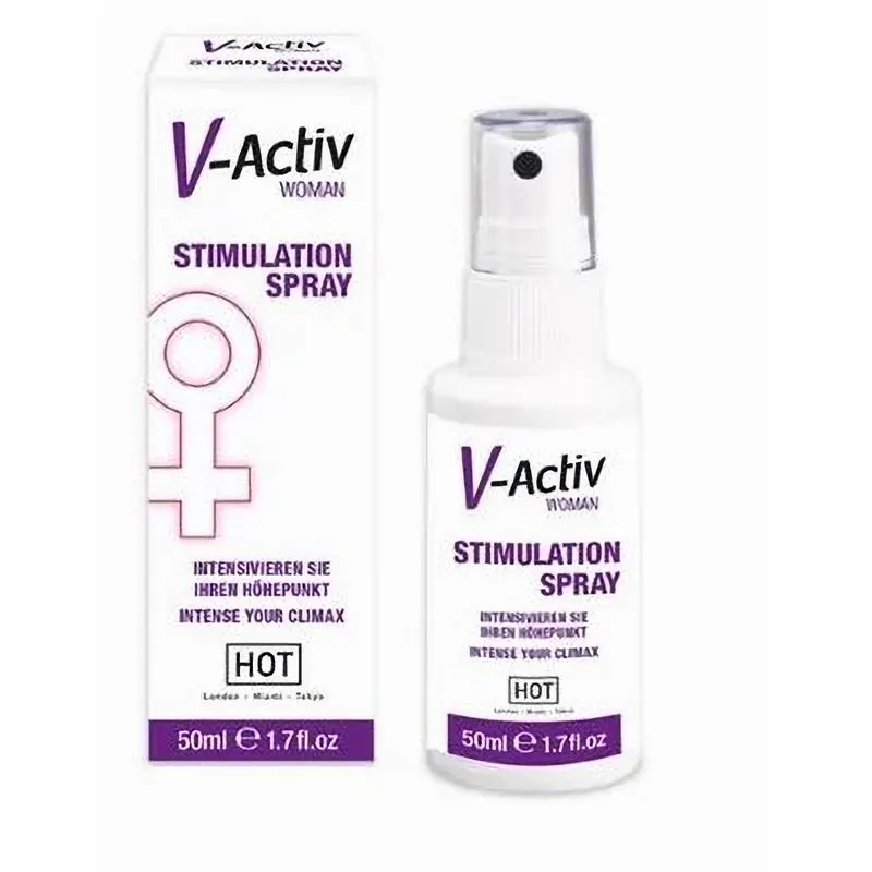 Hot V-Activ Stimulation Spray Estimulante Femenino 50 ml · HOT · Potenciadores y Retardantes