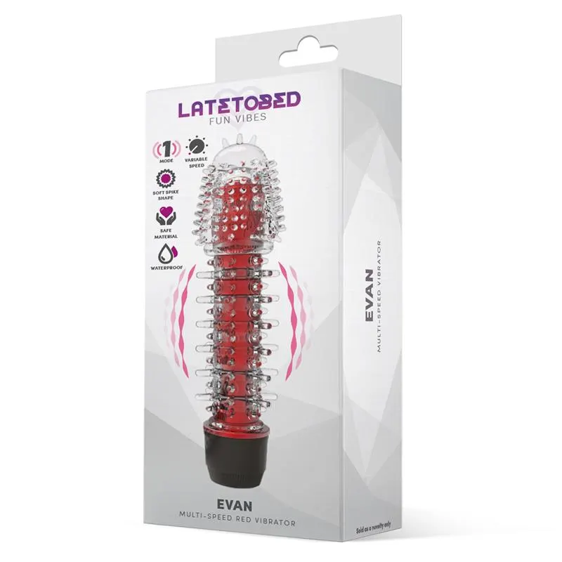 Evan Vibrador Multi Velocidad Rojo · LATETOBED · Vibradores — Foto 2