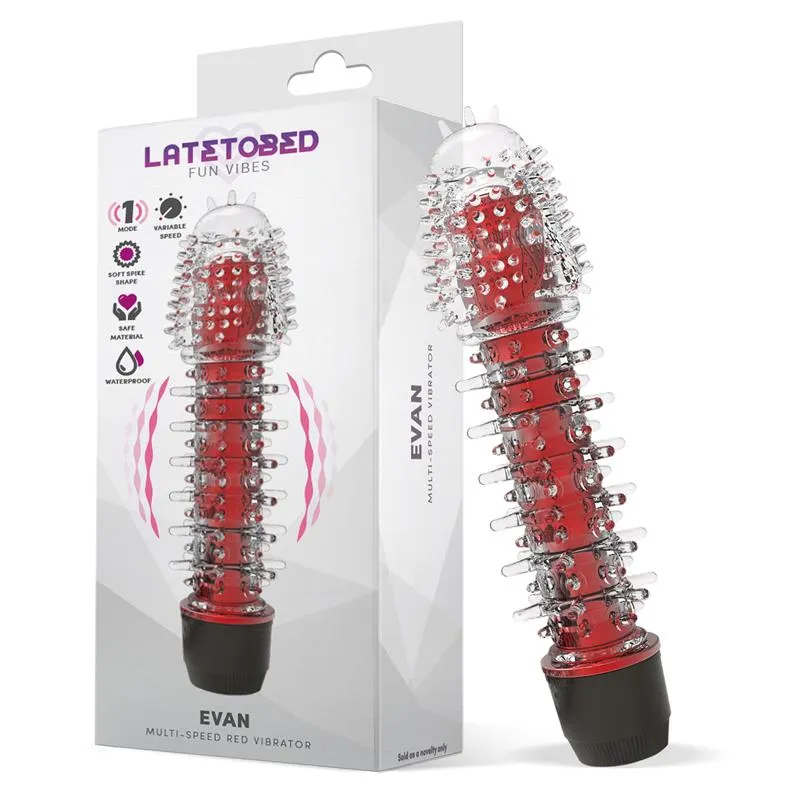 Evan Vibrador Multi Velocidad Rojo · LATETOBED · Vibradores