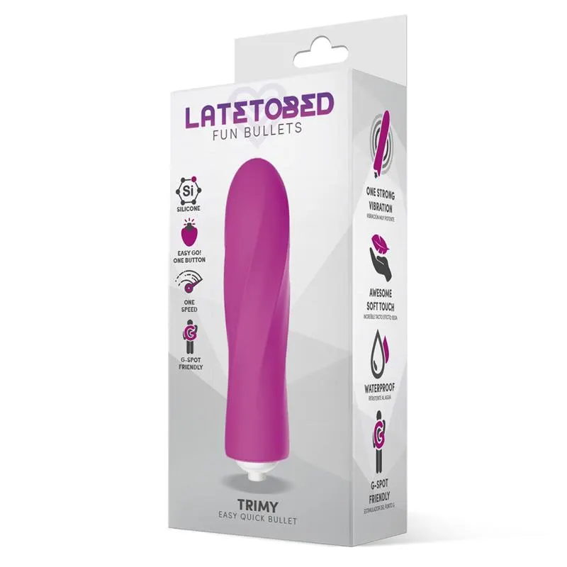 Trimy Bala Vibradora Easy Quick Silicona Rosa · LATETOBED · Vibradores — photo 2
