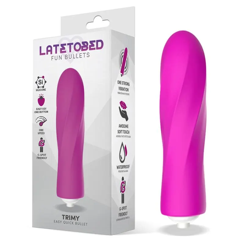 Trimy Bala Vibradora Easy Quick Silicona Rosa · LATETOBED · Vibradores