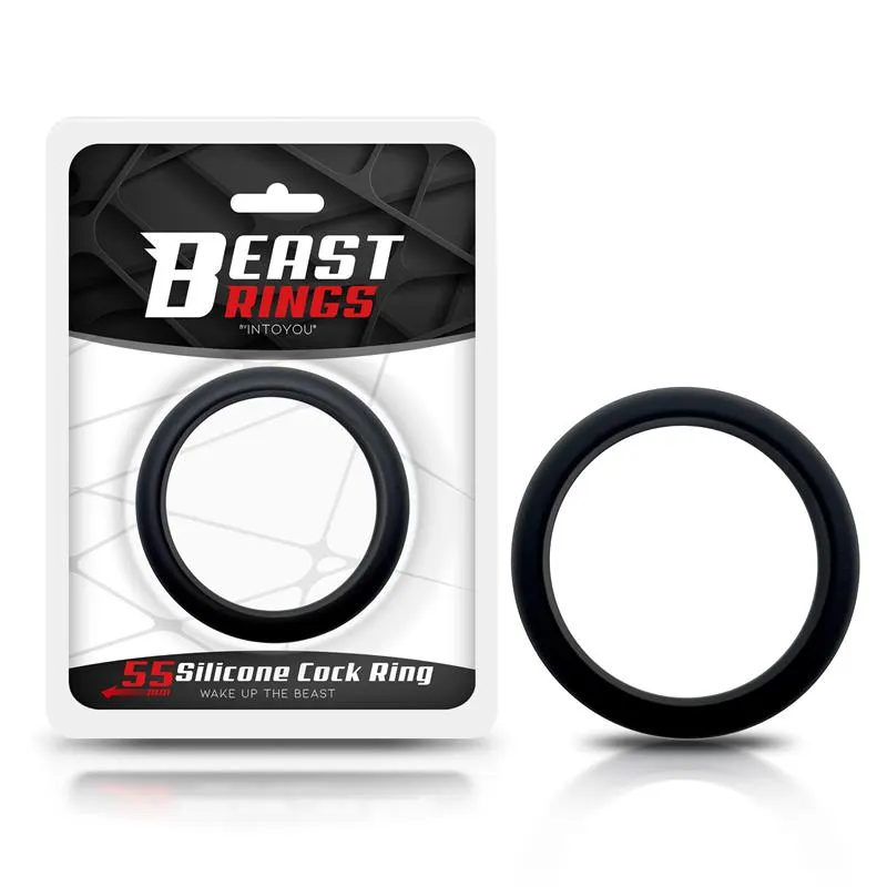 Anillo para el Pene Silicona Sólida 5.5 cm Negro · BEAST RINGS · Anillos para el Pene