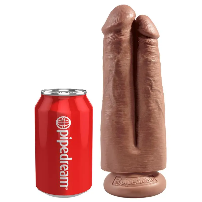 Arnés con Dildo Doble 7 Bronceado · KING COCK · Dildos — photo 2