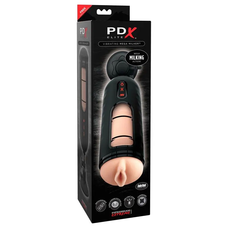 Masturbador con Vibración Mega Milker · PDX ELITE · Masturbadores Él — photo 2