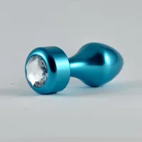 Plug Anal Azul Rosebud con Joya · LOVETOY · Anal