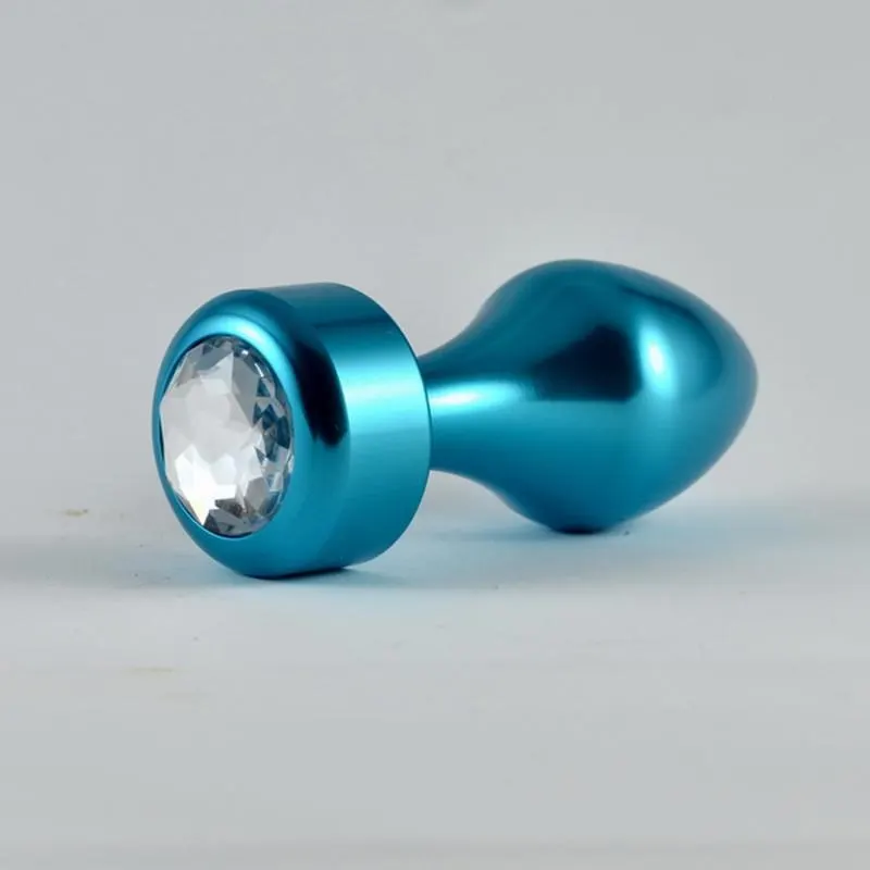 Plug Anal Azul Rosebud con Joya · LOVETOY · Anal