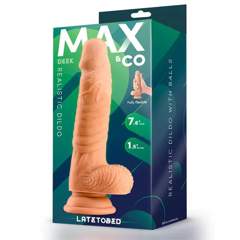 Deek Dildo Realista con Testiculos 7.6 Natural · MAX & CO · Dildos — photo 4