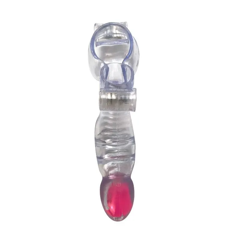 Funda para el Pene y Testículos 3 Balas Vibradoras Transparente · A-GUSTO · Anillos para el Pene — Foto 4