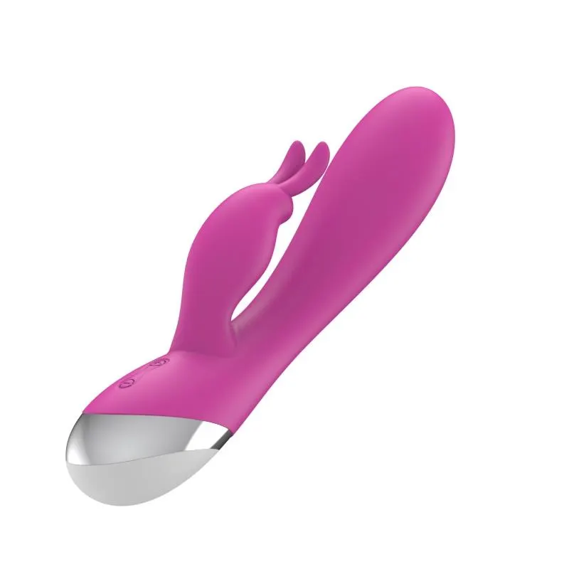VIbrador Dual USB Silicona Rosa · A-GUSTO · Vibradores — photo 4