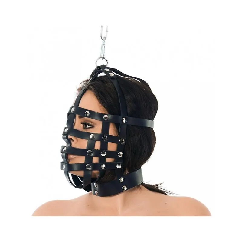 Máscara Cuero con Forma de Bozal Ajustable · BONDAGE PLAY · Máscaras, Antifaces y Mordazas — photo 2