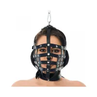 Máscara Cuero con Forma de Bozal Ajustable · BONDAGE PLAY · Máscaras, Antifaces y Mordazas