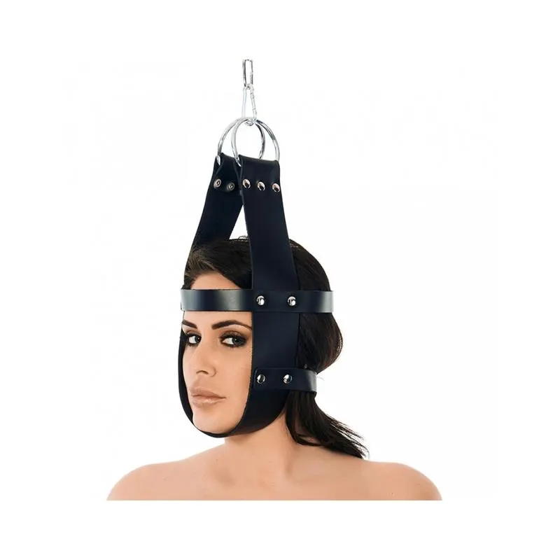 Máscara Colgante de Cuero Ajustable · BONDAGE PLAY · Máscaras, Antifaces y Mordazas