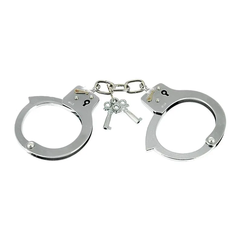 Esposas de Acero Niquelado Ajustables · BONDAGE PLAY · Esposas y Ataduras