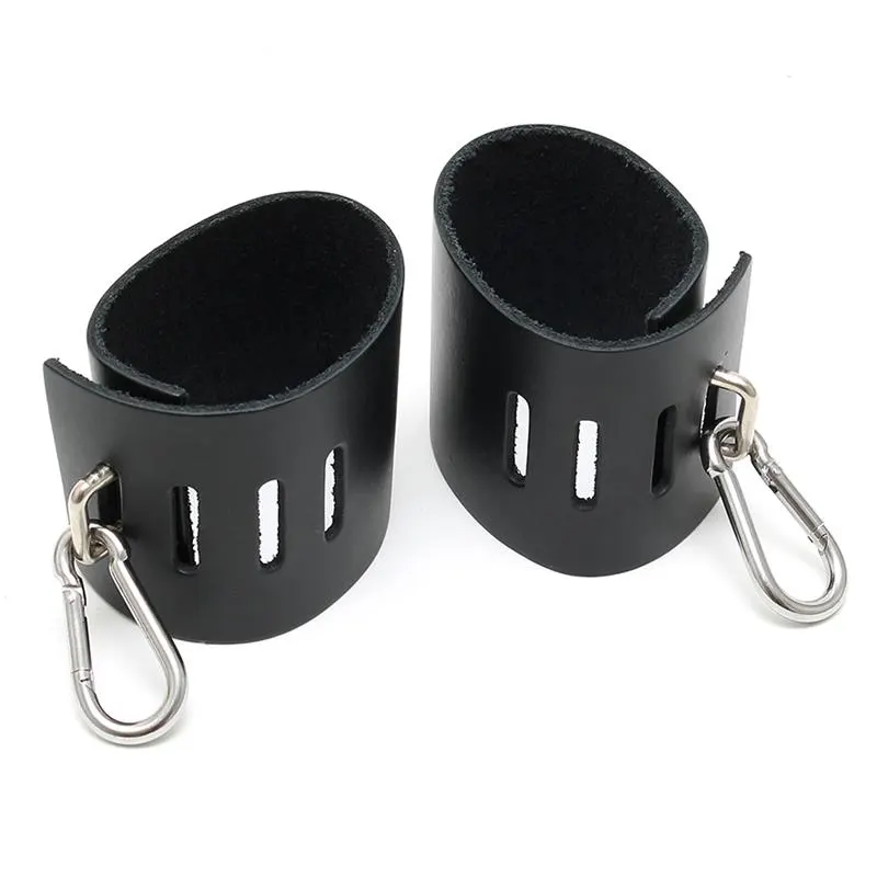 Esposas de Cuero con Ganchos de Carabina (ref. R7616) · BONDAGE PLAY · BONDAGE PLAY · Esposas y Ataduras — Foto 2