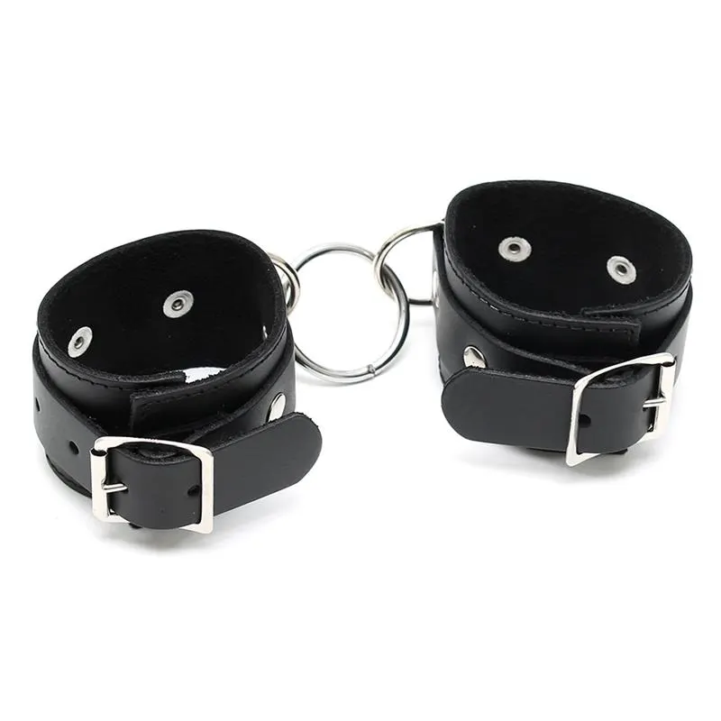 Esposas Ajustables de Cuero · BONDAGE PLAY · Esposas y Ataduras