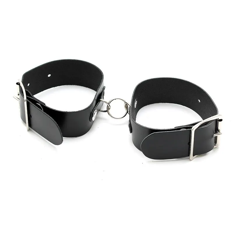 Esposas de Cuero Ajustables con Hebillas (ref. R7634) · BONDAGE PLAY · BONDAGE PLAY · Esposas y Ataduras — Foto 2