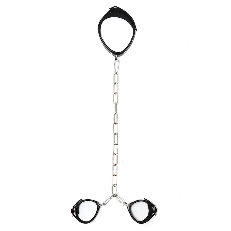 Collar con Esposas Cadena Ajustables · BONDAGE PLAY · Accesorios BDSM y Fetish — photo 3