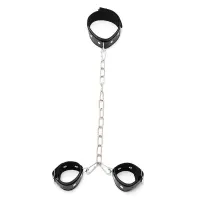 Collar con Esposas Cadena Ajustables · BONDAGE PLAY · Accesorios BDSM y Fetish
