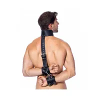 Ataduras Cuero Cuello y Manos M-L · BONDAGE PLAY · Esposas y Ataduras