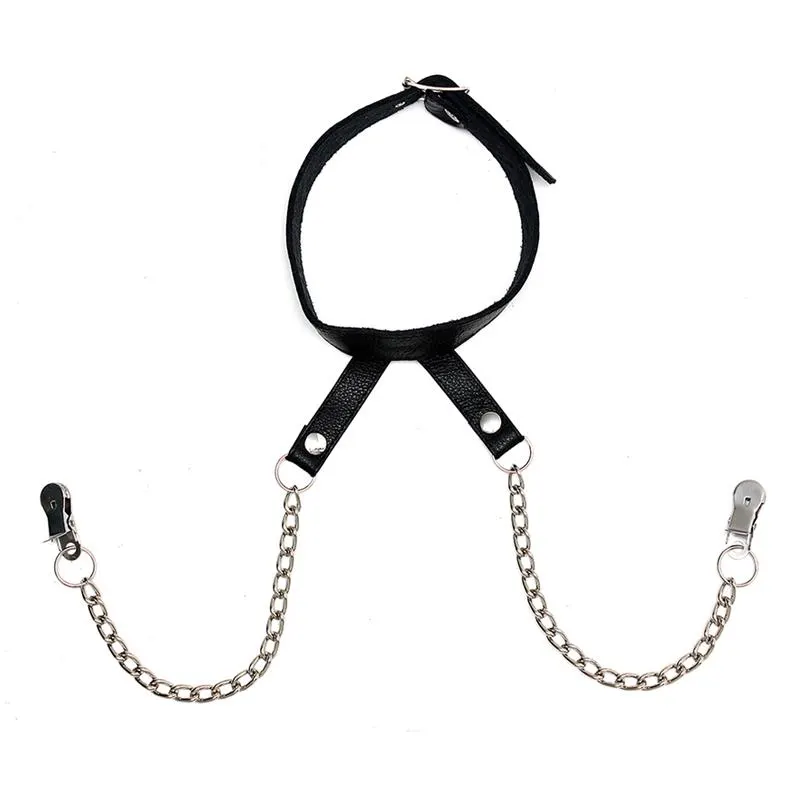 Pinzas para Pezones con Cadena y Collar · BONDAGE PLAY · Pinzas y Pezoneras — Foto 2