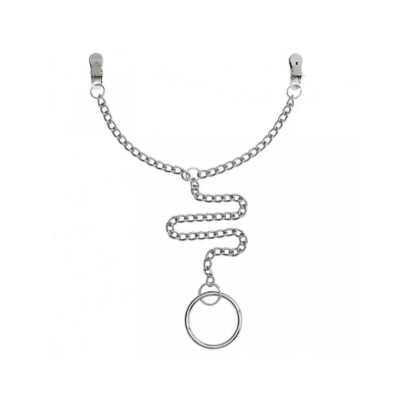 Pinzas para Pezones con Anillo para el Pene · BONDAGE PLAY · Pinzas y Pezoneras