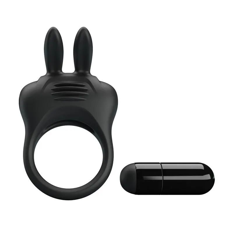 Davion Anillo para el Pene con Vibración y Conejito · PRETTYLOVE · Anillos para el Pene — Foto 4