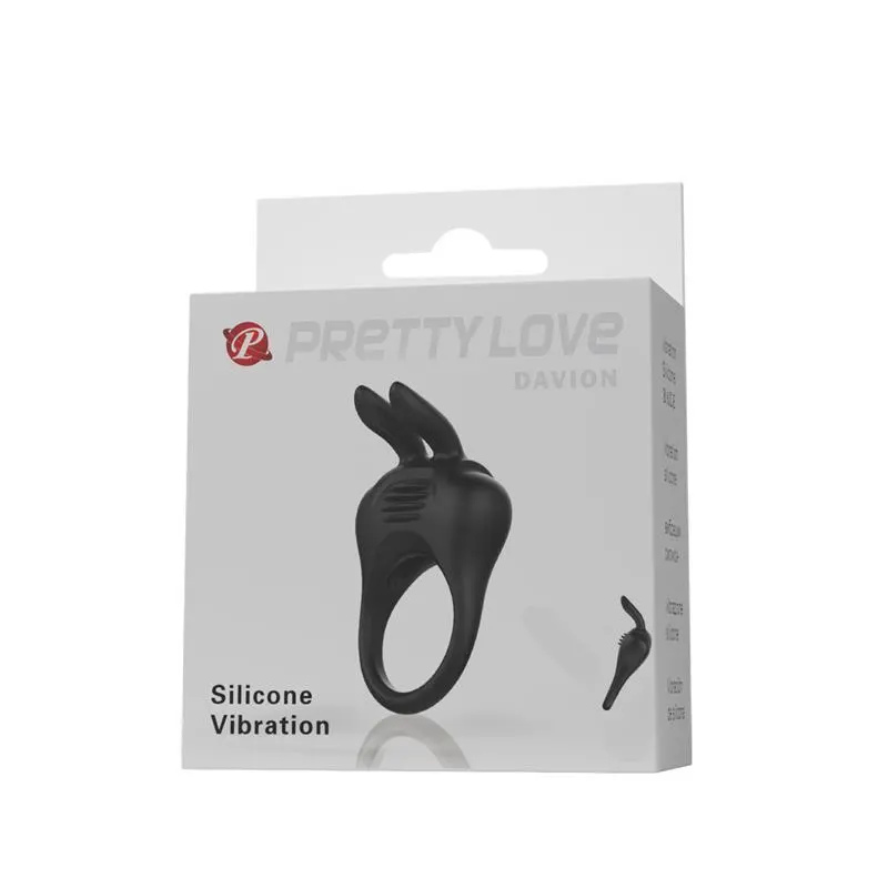 Davion Anillo para el Pene con Vibración y Conejito · PRETTYLOVE · Anillos para el Pene — Foto 9