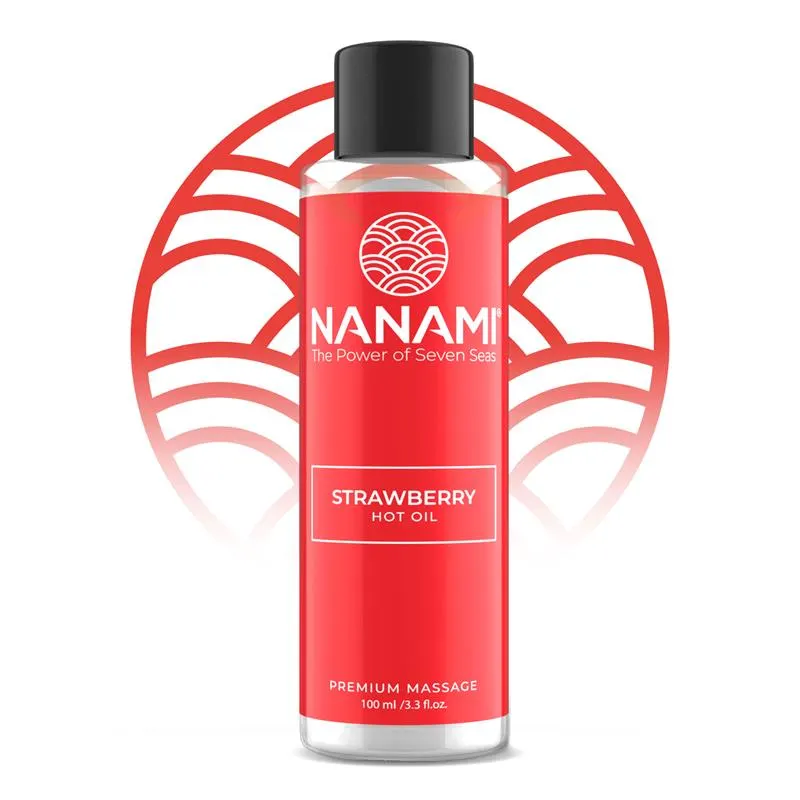 Aceite de Masaje Efecto Calor Hot Oil Aroma Fresa 100ml · NANAMI · Cuidado Íntimo y Masaje