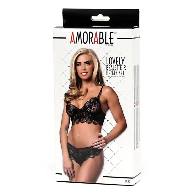 Set 2 Piezas Sujetador con Braguita Negro · S/M · AMORABLE · Conjuntos y Bodies — photo 3