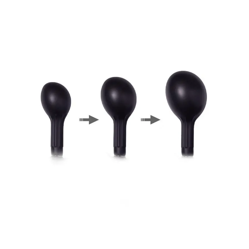 Plug Anal Inflable con Bomba Negro · LATEX PLAY · Anal — Foto 2