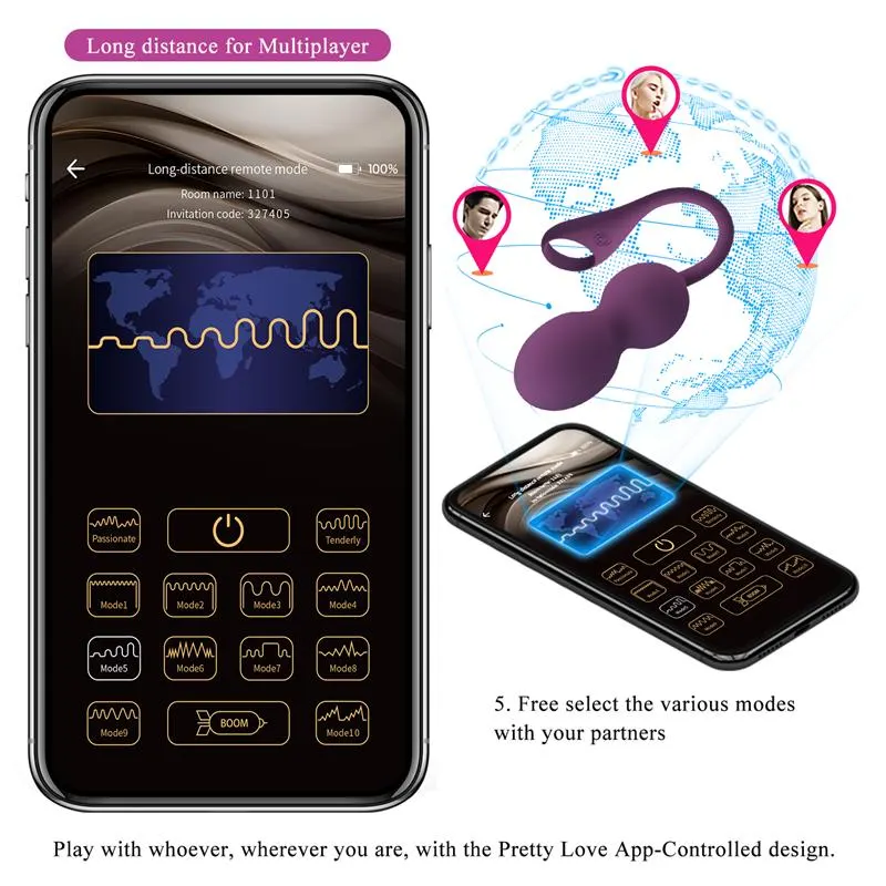 Elvira Bolas Kegel con Vibración y App · PRETTYLOVE · PRETTYLOVE · Vibradores — Foto 15