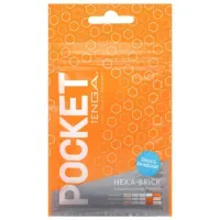 Masturbador Pocket Hexa-Brick · TENGA · Masturbadores Él