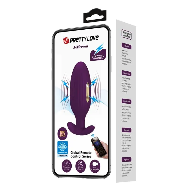 Jefferson Plug Anal con Vibración y Electroshock con APP · PRETTYLOVE · Anal — photo 19