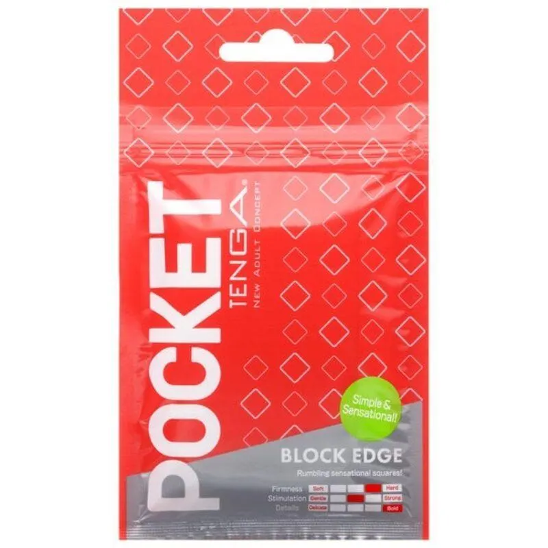 Masturbador Pocket Block Edge · TENGA · Masturbadores Él