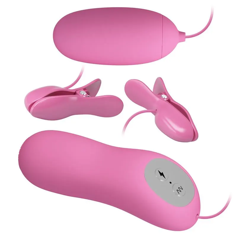 Pinzas para Pezones y Huevo Vibrador con Electro shock · PRETTYLOVE · Huevos y Balas Vibradoras — photo 3
