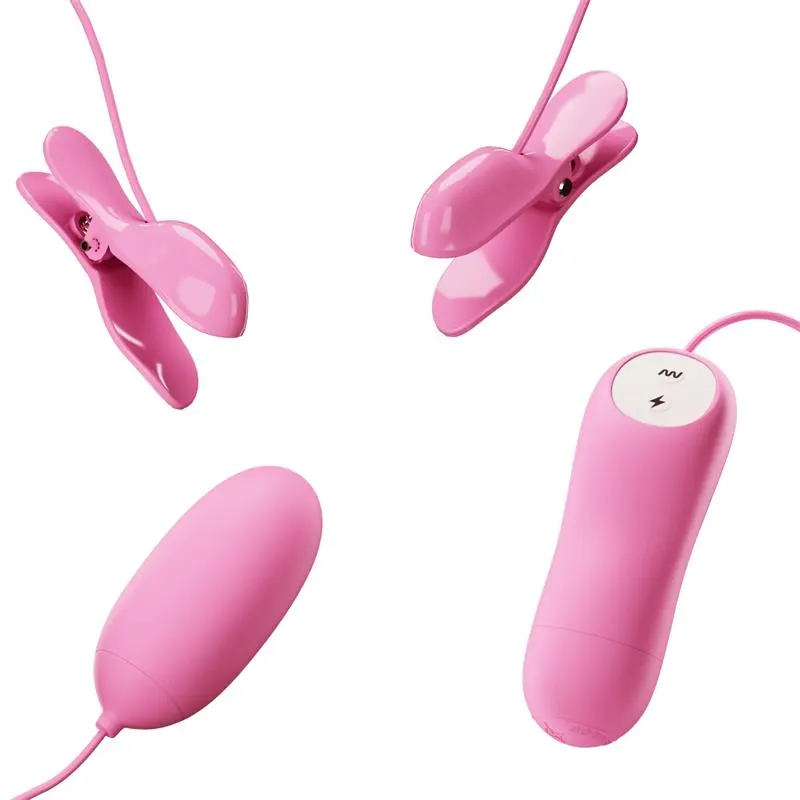 Pinzas para Pezones y Huevo Vibrador con Electro shock · PRETTYLOVE · Huevos y Balas Vibradoras — photo 4