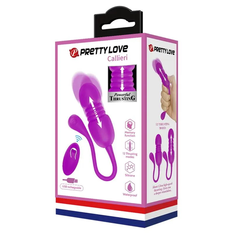 Callieri Huevo Vibrador con Thrusting y Control Remoto · PRETTYLOVE · Huevos y Balas Vibradoras — Foto 8