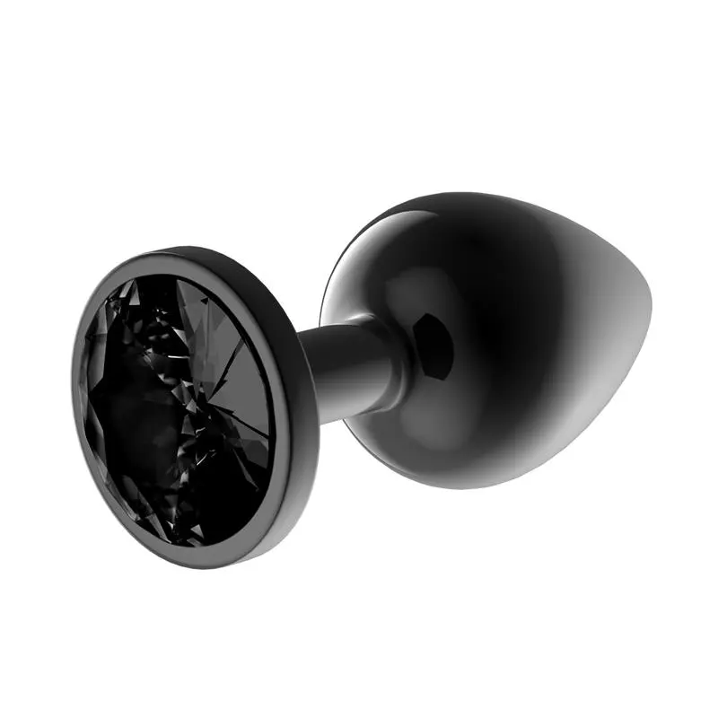 Blackgem Plug Anal Metálico con Joya Negro Talla L · AFTERDARK · Anal — Foto 3