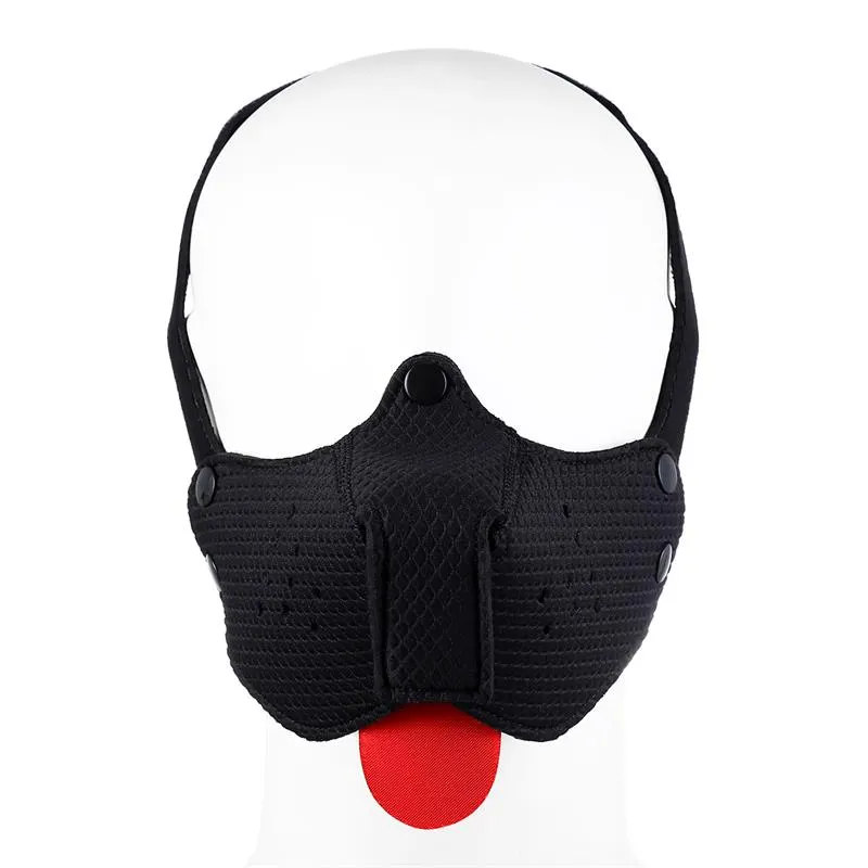 Bozal de Perro de Neopreno Desmontable Ajustable Negro · A-GUSTO · Máscaras, Antifaces y Mordazas — Foto 4
