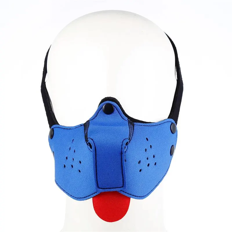 Bozal de Perro de Neopreno Desmontable y Ajustable Azul · A-GUSTO · Máscaras, Antifaces y Mordazas — Foto 2