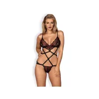 Megies Teddy Rojo/Negro · L/XL · OBSESSIVE · Conjuntos y Bodies