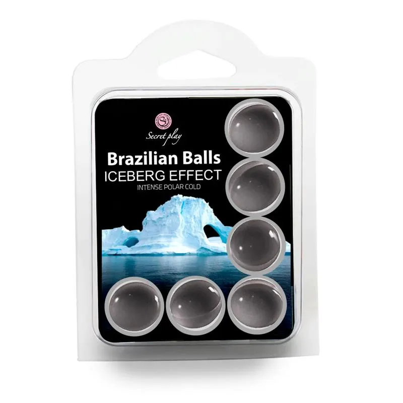 Set 6 Brazilian Balls Efecto Frio Iceberg · SECRET PLAY · Cuidado Íntimo y Masaje