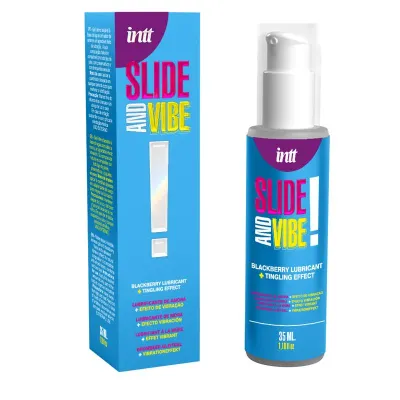 Lubricante Besable Base Agua con Efecto Vibracion 35ml · INTT · Lubricantes