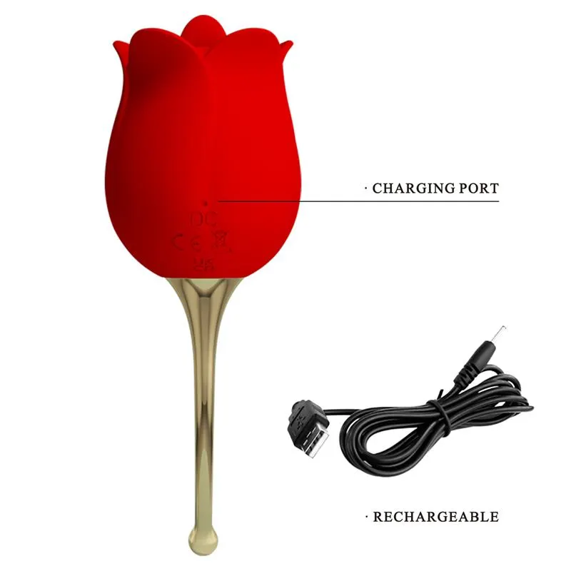 Rose Lover Estimulador con Vibración y Licking · PRETTYLOVE · Estimuladores de Clítoris — Foto 8