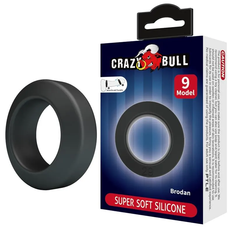Brodan Anillo para el Pene Silicona Mod 9 · CRAZY BULL · Anillos para el Pene