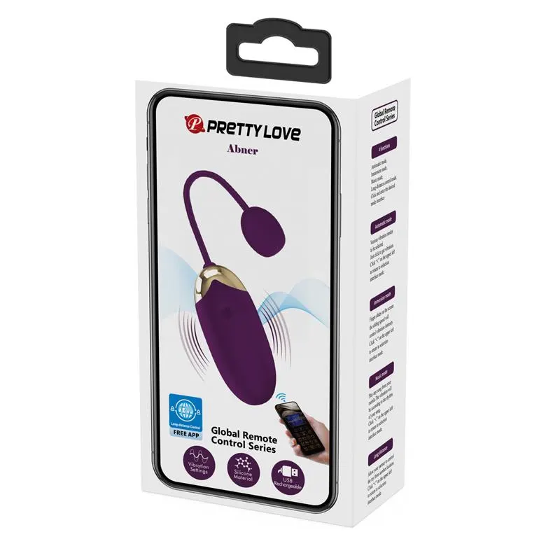Abner Huevo Vibrador con App Lila · PRETTYLOVE · Huevos y Balas Vibradoras — Foto 19
